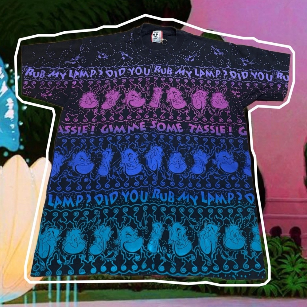 Vintage Disney Genie T-Shirt AOP graphic